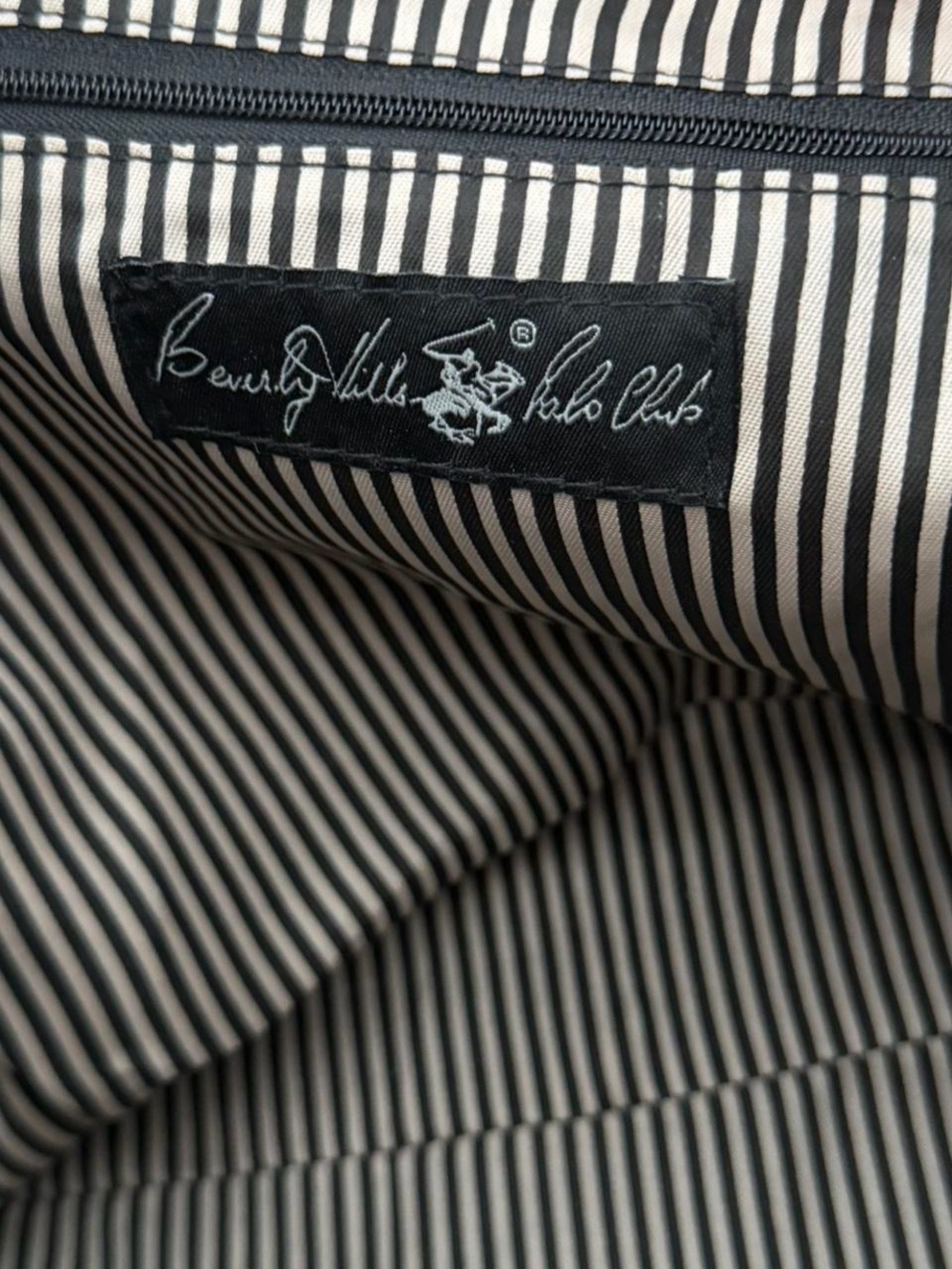 Beverly Hills Polo Club Brown and Black Logo Tote Bag - Picture 3 of 3